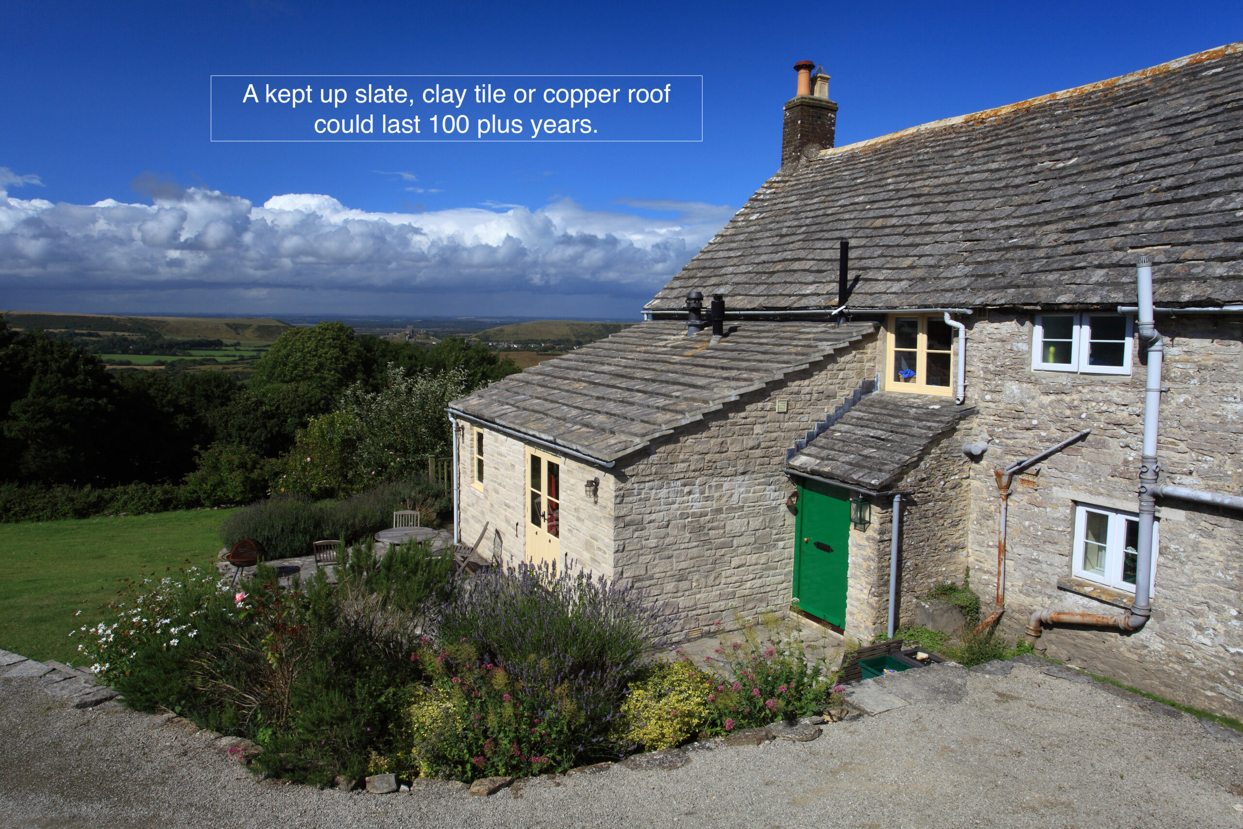 Slate roof